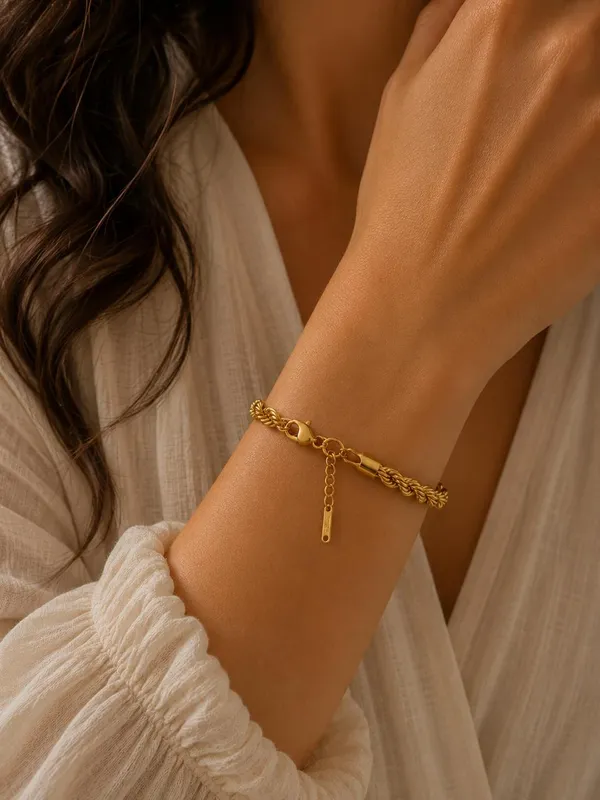 Gold_Tone_Braided_Chain_Bracelet_for_Women
