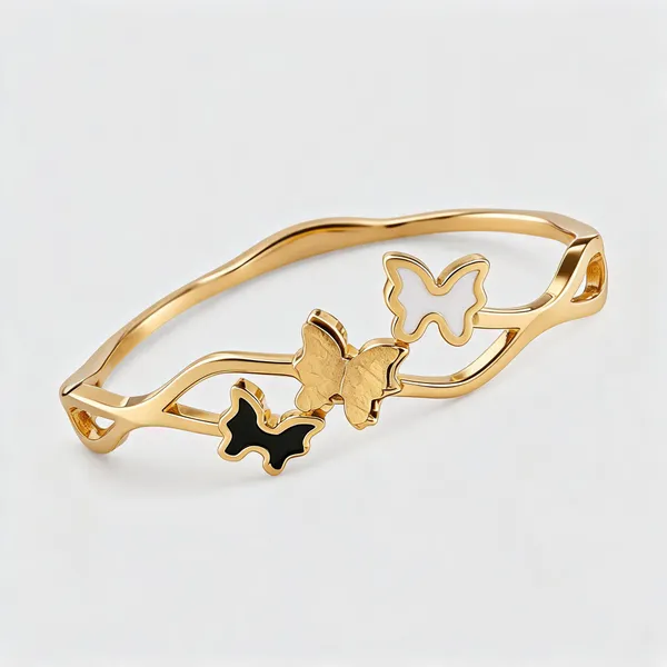 Gold_Stainless_Steel_Butterfly_Bracelet_For_Women
