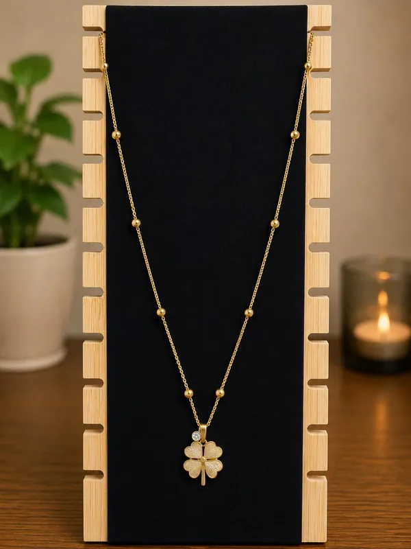 Gold_Tone_Beaded_Floral_Pendant_Necklace_for_Women