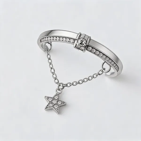 Silver_Stainless_Steel_Charm_Bracelet_For_Women