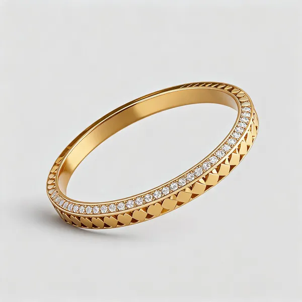 Gold_Stainless_Steel_Crystal_Studded_Bangle_For_Women