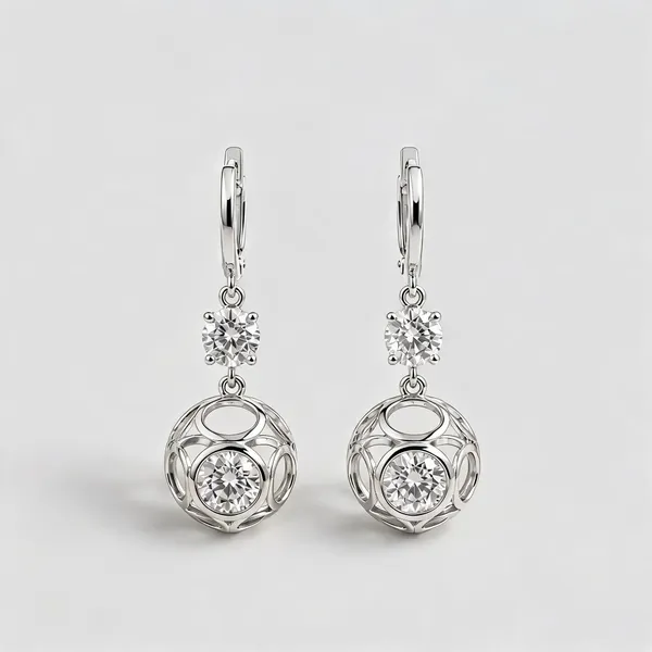 Silver_Stainless_Steel_Crystal_Drop_Earrings_For_Women