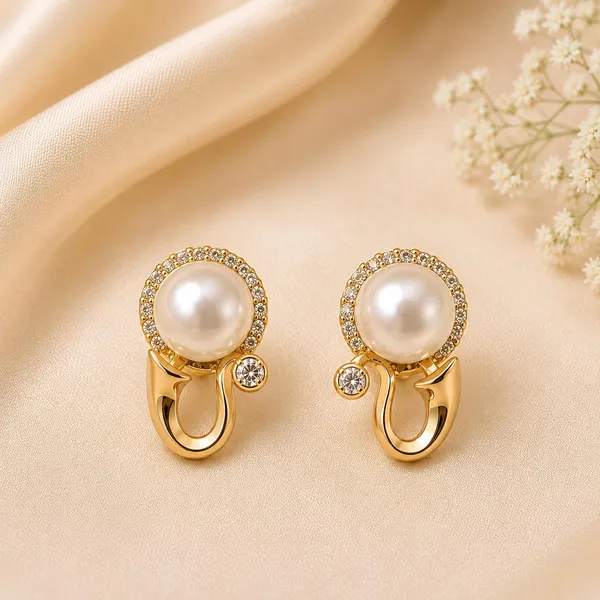Gold-Tone_Pearl_Stud_Earrings_for_Women