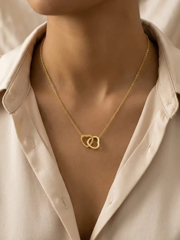 Gold-Tone_Interlocking_Hearts_Pendant_Necklace_for_Women