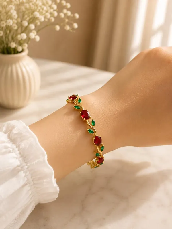 Gold-Tone_Stone-Studded_Bracelet_for_Women