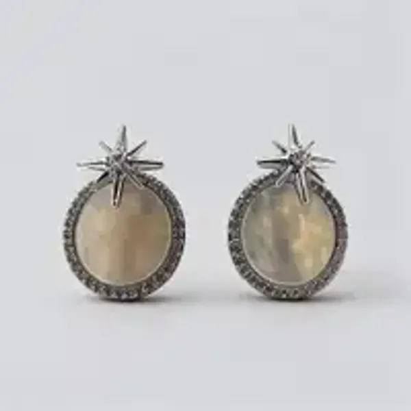 Silver_Tone_Starburst_Oval_Drop_Earrings_For_Women