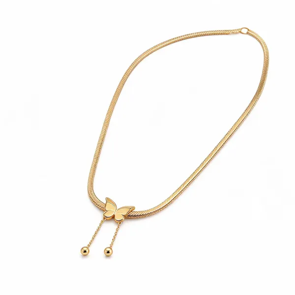 Gold_Stainless_Steel_Butterfly_Pendant_Necklace_For_Women