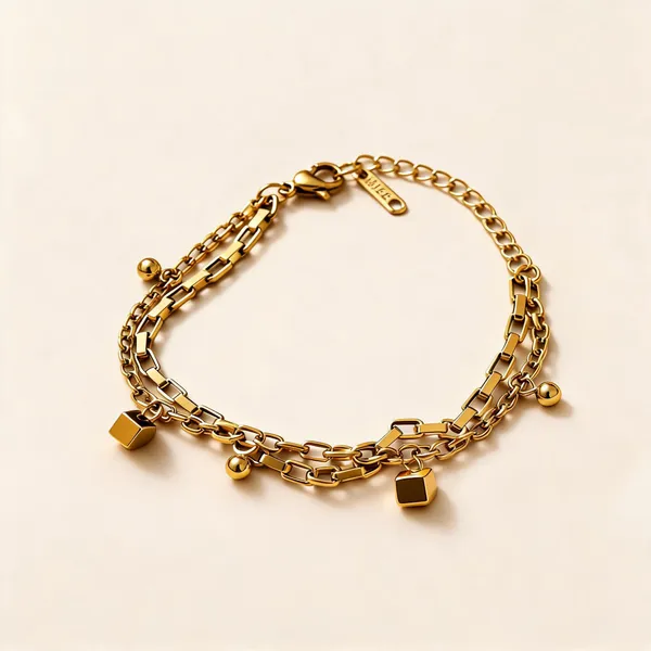 Gold_Stainless_Steel_Layered_Chain_Bracelet_For_Women