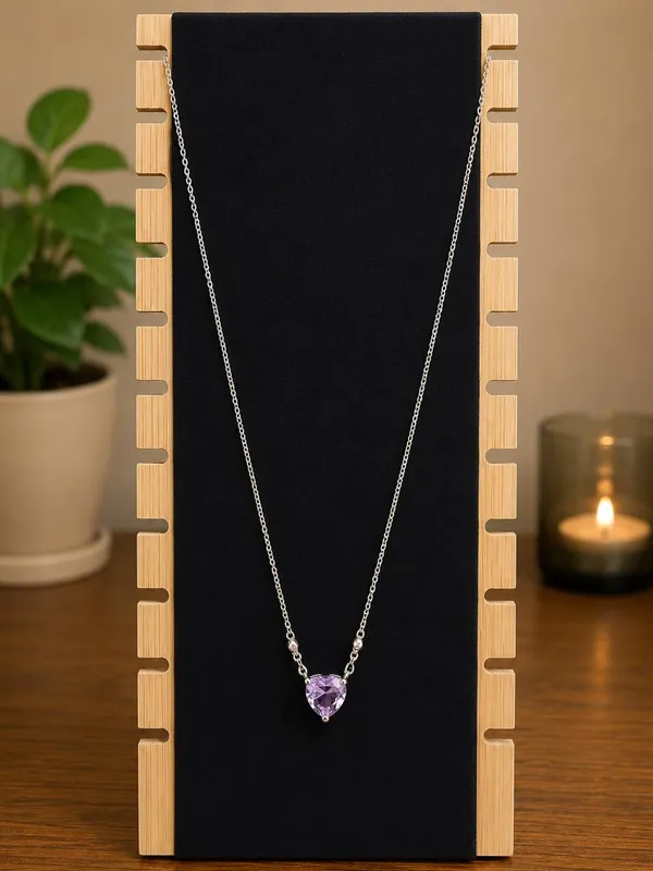 Silver_Tone_Purple_Heart_Pendant_Necklace_for_Women