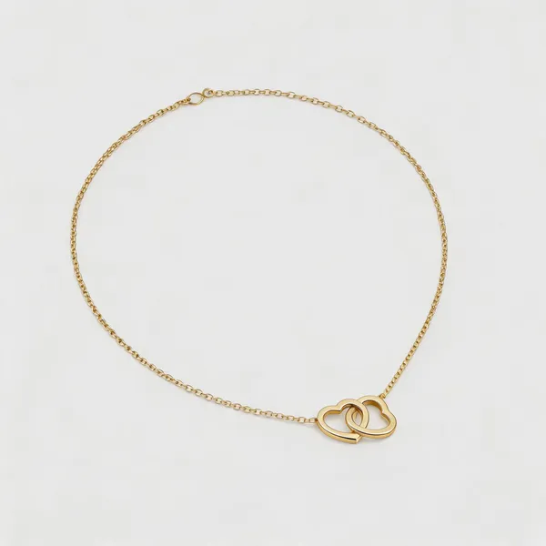 Gold_Stainless_Steel_Interlocking_Hearts_Pendant_Necklace_For_Women