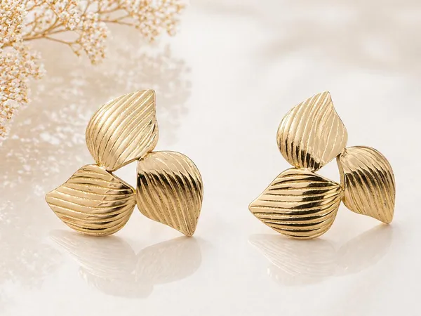 Gold_Tone_Leaf_Stud_Earrings_for_Women