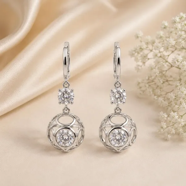 Silver_Tone_Crystal_Drop_Earrings_for_Women