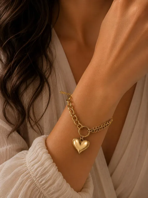 Gold_Tone_Chain_Heart_Charm_Bracelet_for_Women