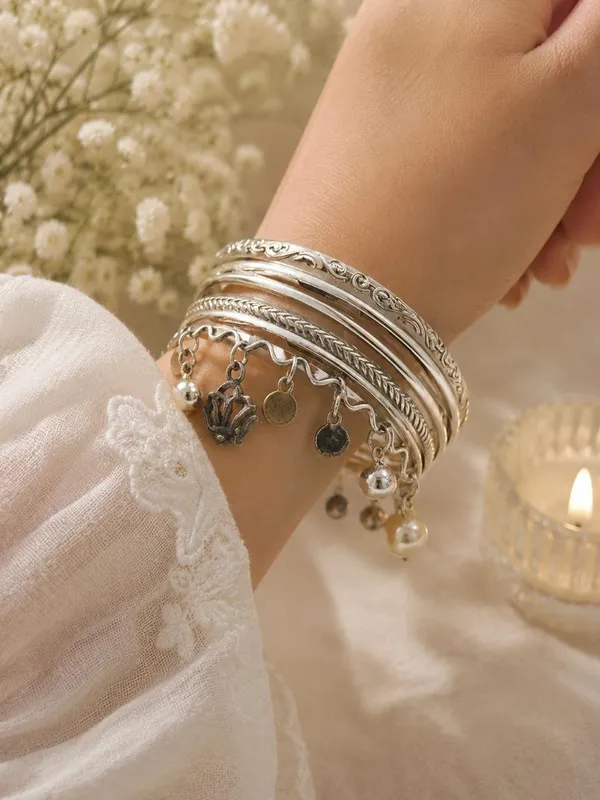 Silver_Tone_Charm_Bangle_Set_for_Women