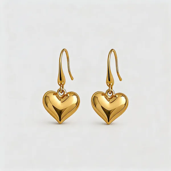 Gold_Stainless_Steel_Heart_Drop_Earrings_For_Women