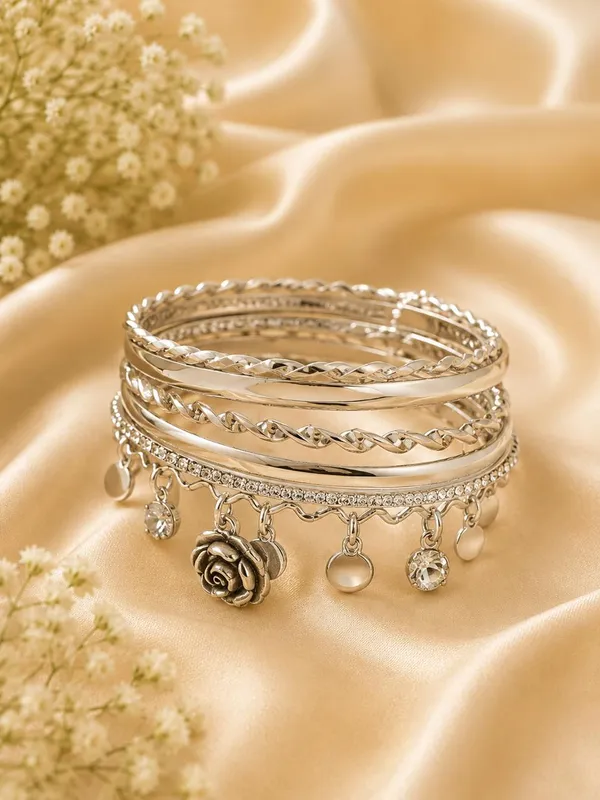 Silver_Tone_Charm_Bangle_Set_for_Women