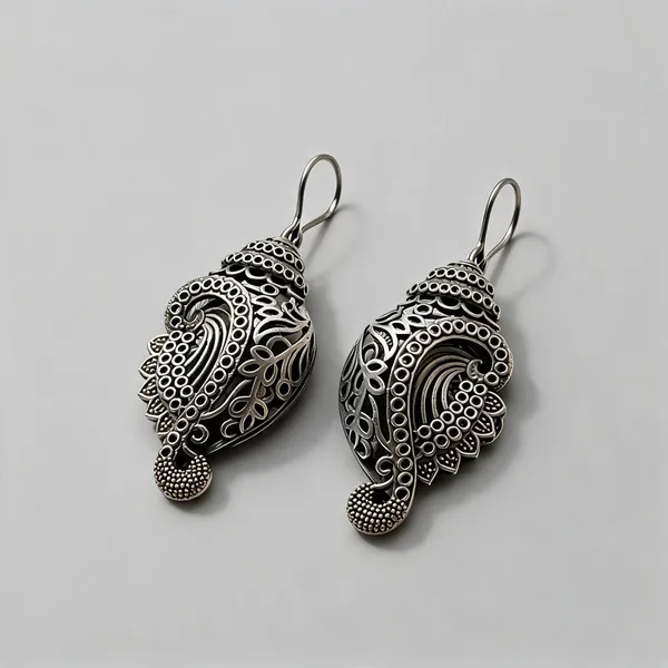 Silver_Stainless_Steel_Oxidised_Paisley_Drop_Earrings_For_Women