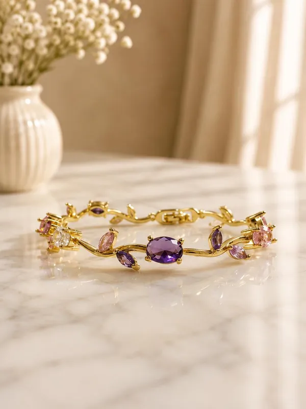Gold_Tone_Gemstone_Studded_Bracelet_for_Women