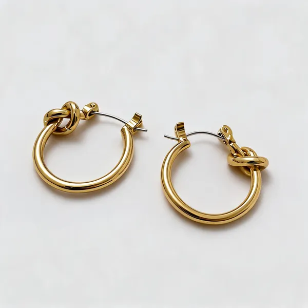 Gold_Stainless_Steel_Knot_Hoop_Earrings_For_Women