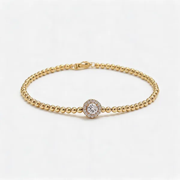 Gold_Stainless_Steel_Beaded_Center_Stone_Bracelet_For_Women