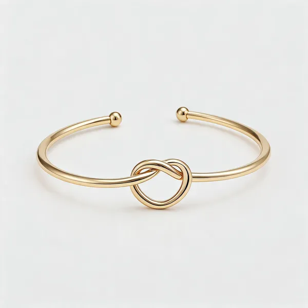Gold_Stainless_Steel_Knot_Bracelet_For_Women