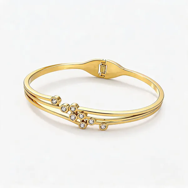 Gold_Stainless_Steel_Sleek_Bracelet_Bangle_For_Women