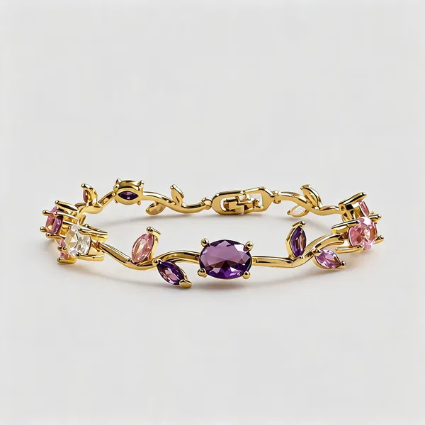 Gold_Stainless_Steel_Gemstone_Studded_Bracelet_For_Women