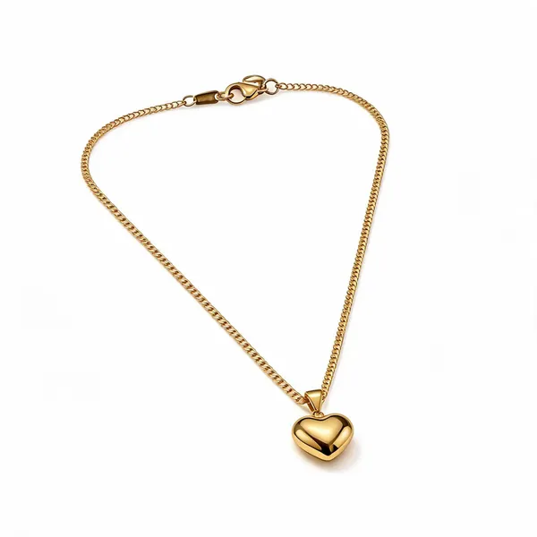 Gold_Stainless_Steel_Heart_Pendant_Necklace_For_Women