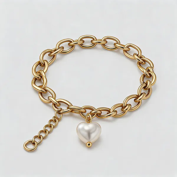 Gold_Stainless_Steel_Chain_Charm_Bracelet_For_Women