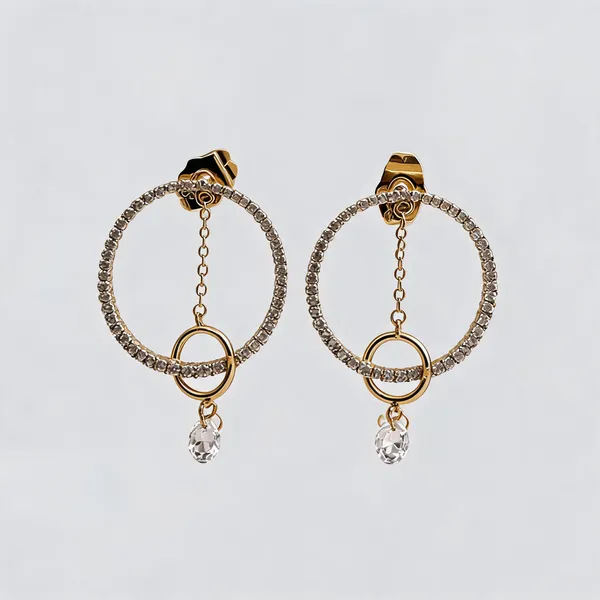 Gold_Stainless_Steel_Rhinestone_Hoop_Drop_Earrings_For_Women