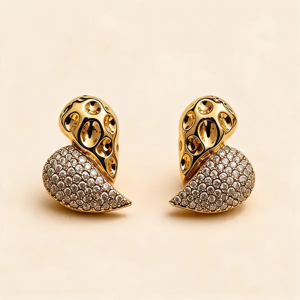 Gold_Stainless_Steel_Crystal_Stud_Earrings_For_Women