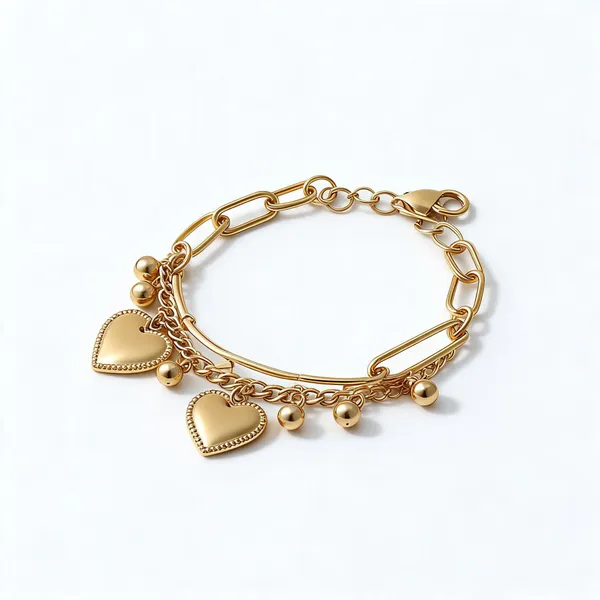 Gold_Stainless_Steel_Chain_Charm_Bracelet_For_Women