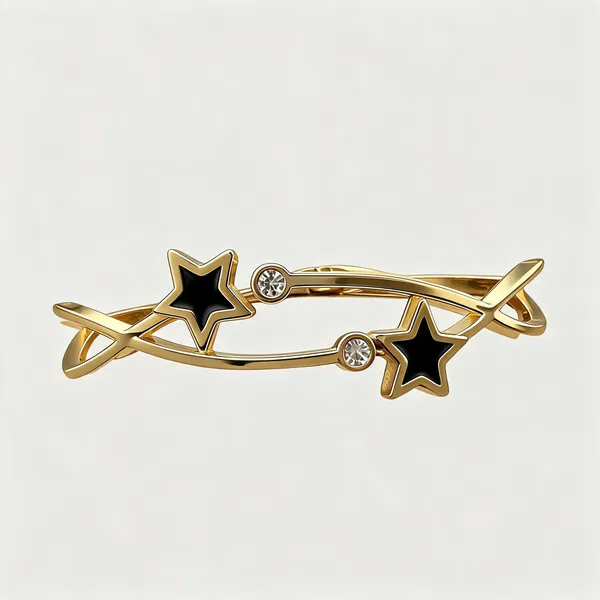 Gold_Stainless_Steel_Star_Hair_Clip_For_Women