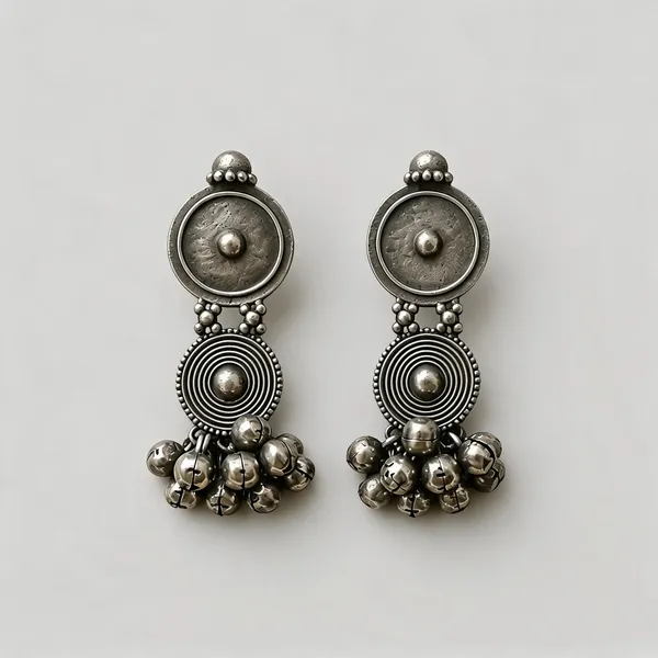 Silver_Stainless_Steel_Oxidised_Dangle_Earrings_For_Women