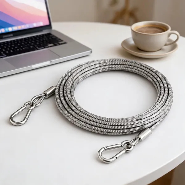 Silver_Braided_Steel_Pet_Tie_Out_Cable_With_Snap_Hooks