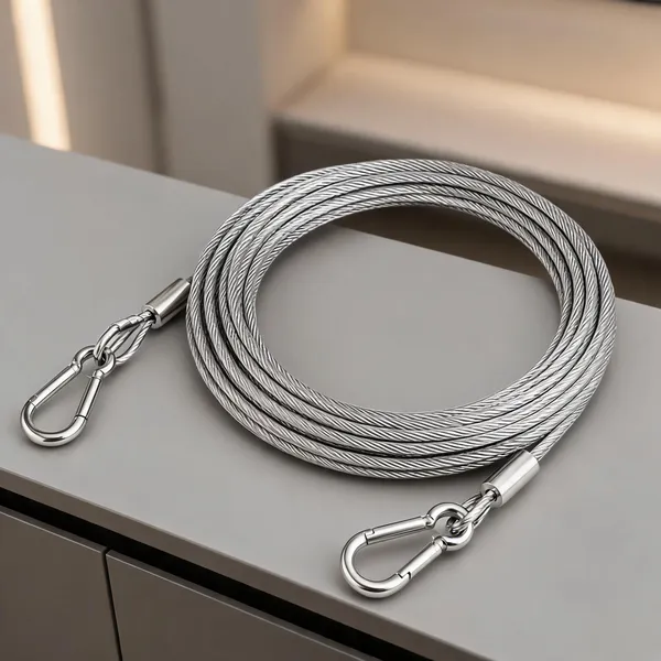 Silver_Braided_Steel_Pet_Tie_Out_Cable_With_Snap_Hooks