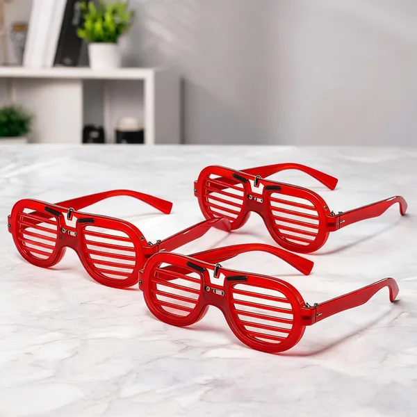 Red_Plastic_Shutter_Style_Sunglasses_For_Men_Pack_Of_4