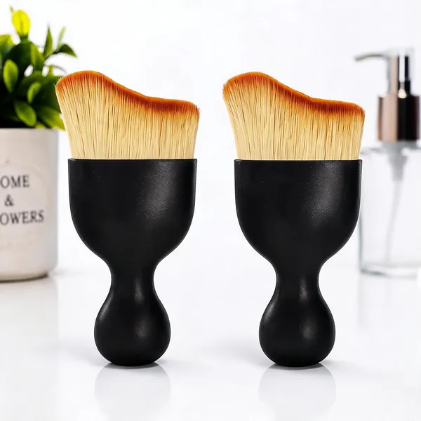 Black_Flat_Top_Synthetic_Makeup_Brush_For_Women_Pack_Of_2