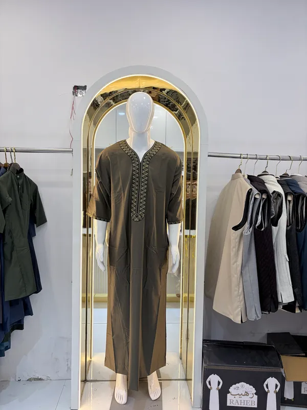 Grey_Tr_Fabric_Moroccan_Thobe_For_Men