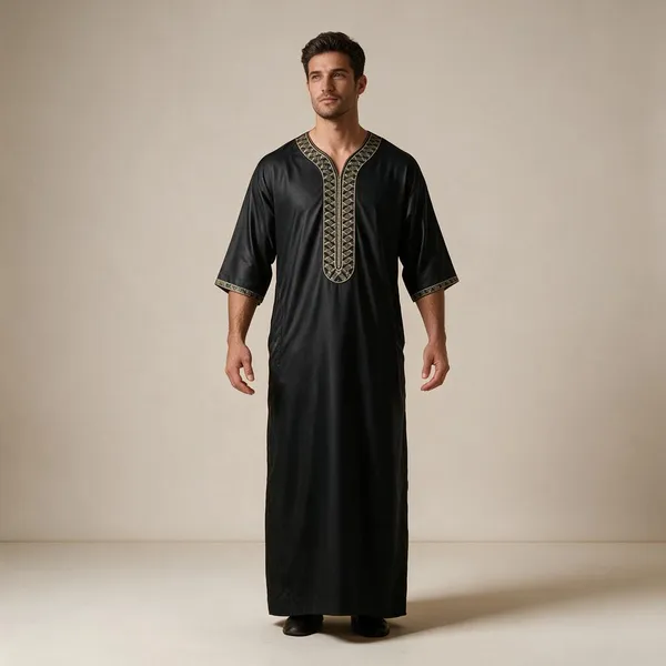 Black_Tr_Moroccan_Thobe_For_Men