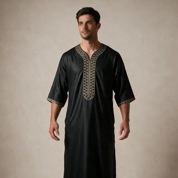 Black_Tr_Moroccan_Thobe_For_Men
