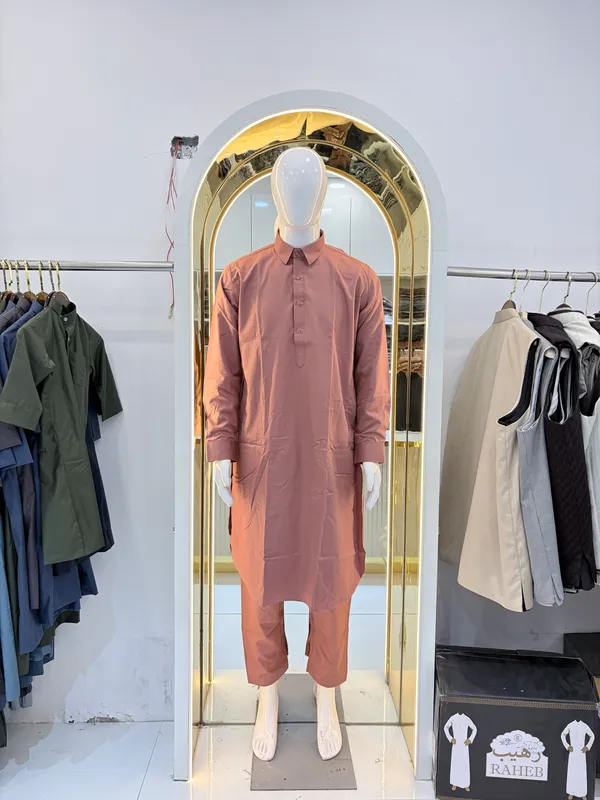 Pink_Cotton_Pathani_For_Men