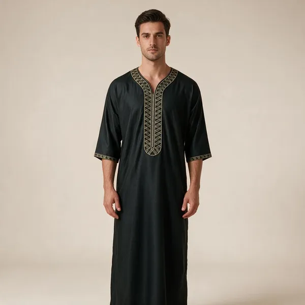 Black_Tr_Moroccan_Thobe_For_Men