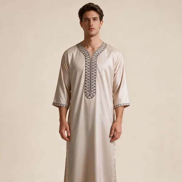 White_Tr_Moroccan_Thobe_For_Men