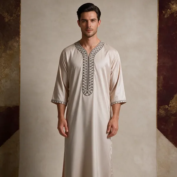 White_Tr_Moroccan_Thobe_For_Men