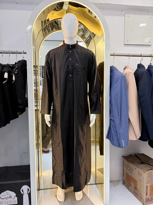 Black_Al_Aseel_Double_Collar_Kali_Thobe_For_Men