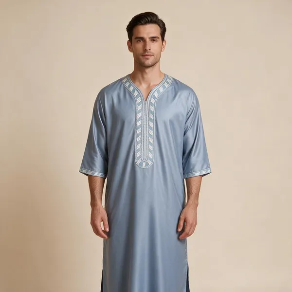Blue_Tr_Moroccan_Thobe_For_Men