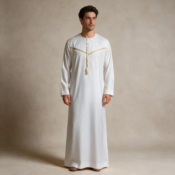 White_Tr_Omani_Thobe_For_Men