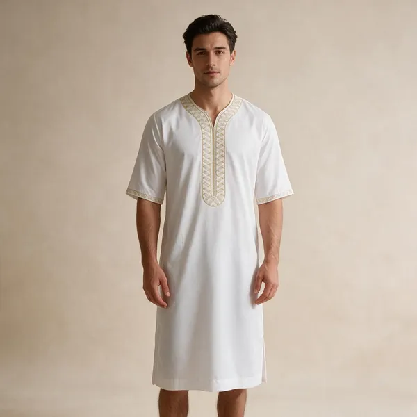 White_Tr_Moroccan_Thobe_For_Men