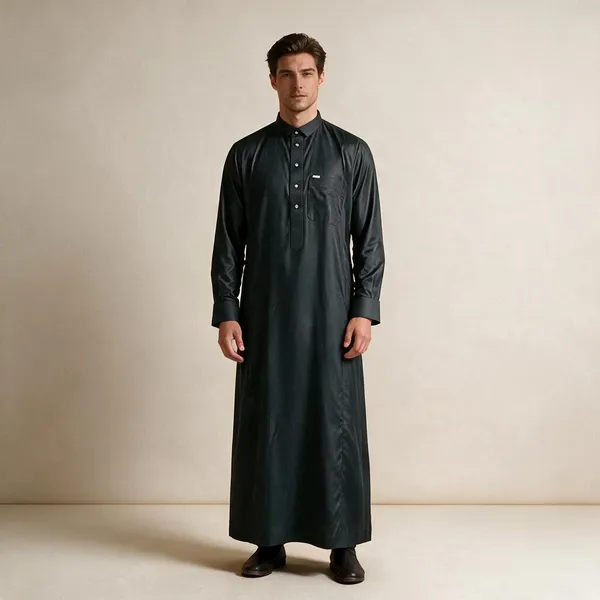 Black_Al_Aseel_Double_Collar_Kali_Raheb_Thobe_For_Men